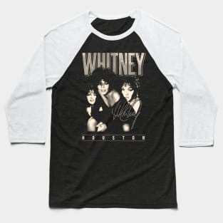 Whitney Houston 80s 90s Baseball T-Shirt